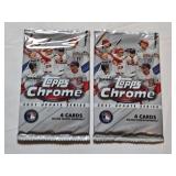 Lot of 2 Topps Chrome 2021 Update Series Baseball Card Packs