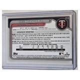 Luke Keaschall Rookie 2022 Bowman Chrome Green Refractor #BCP-212 - Minnesota Twins Baseball Card