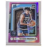 Terrence Shannon Jr. Rookie 2024-25 Panini Donruss Optic Pink Prizm #267 - Minnesota Timberwolves Basketball Card