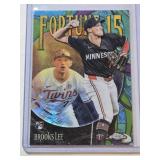 Brooks Lee Rookie 2025 Topps Chrome Logoman Refractor #F15-14 - Minnesota Twins Baseball Card