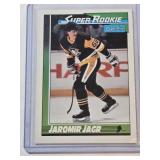 Jaromir Jagr Rookie 1991 O-Pee-Chee Super Rookie #9 - Pittsburgh Penguins Hockey Card