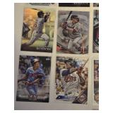 Lot of 36 Minnesota Twins Baseball Cards including Rookies, Refractors and Inserts of Players Like Jose Berrios, Miguel Sano, and Byron Buxton