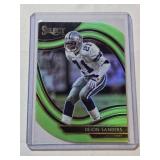 Deion Sanders 2020 Panini Select Die Cut Green Refractor Prizm #321 - Dallas Cowboys Football Card