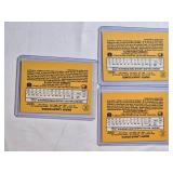 Lot of 3 Barry Bonds Rookie Cards