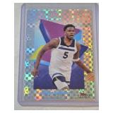 Anthony Edwards 2025 Topps Finest Refractor #60 - Minnesota Timberwolves Basketball Card