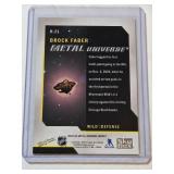 Brock Faber Rookie 2023-24 Skybox Metal Universe Insert #R-21 - Minnesota Wild Hockey Card
