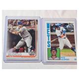 Lot of 2 Pete Alonso Rookie Baseball Cards  2019 Topps ASG and Heritage Style - New York Mets Baseball Cards