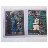 Lot of 2 Kevin Garnett Basketball Cards including 1997 Topps Foundations and Skybox Premium