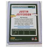 Justin Jefferson 2023 Panini Donruss Optic Silver Holo Prizm #125 - Minnesota Vikings Football Card