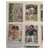 Lot of 40 Minnesota Twins Baseball Cards Featuring Players Like Josh Donaldson, Joe Mauer, and Carlos Correa