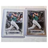 Lot of 2 Cal Raleigh Rookie Cards - Seattle Mariners Baseball Cards