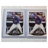 Lot of 2 Nolan Arenado Rookie Cards - Colorado Rockies Baseball Cards