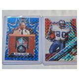 Lot of 2 Barry Sanders Mosaic Football Cards Hall of Fame and Will to Win Editions