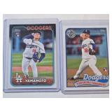 Lot of 2 Yoshinobu Yamamoto Rookie Cards