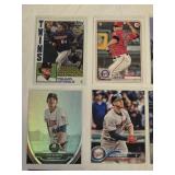 Lot of 32 Minnesota Twins Cards featring Rookie Cards, Refractors & Inserts with Key Players Like Joe Mauer, Byron Buxton, and Jose Berrios