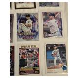 Lot of 32 Minnesota Twins Cards featring Rookie Cards, Refractors & Inserts with Key Players Like Joe Mauer, Byron Buxton, and Jose Berrios