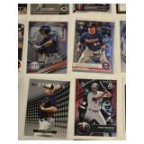 Lot of 32 Minnesota Twins Cards featring Rookie Cards, Refractors & Inserts with Key Players Like Joe Mauer, Byron Buxton, and Jose Berrios