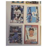 Lot of 16 Minnesota Twins Baseball Cards Featuring Players like Joe Mauer, Justin Morneau, and Bert Blyleven with Special Editions and Inserts.