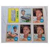 Lot of 6 Minnesota Twins Vintage Baseball Cards Featuring Zoilo Versalles, Cal Ermer, and Bob Allison