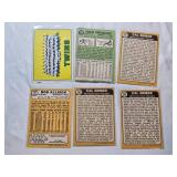 Lot of 6 Minnesota Twins Vintage Baseball Cards Featuring Zoilo Versalles, Cal Ermer, and Bob Allison