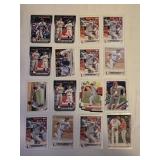 Lot of 16 Shohei Ohtani Baseball Cards with Various Sets and Features Including "Elites of the Game" and "100 Career Home Runs".