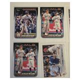Lot of 16 Shohei Ohtani Baseball Cards with Various Sets and Features Including "Elites of the Game" and "100 Career Home Runs".