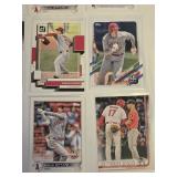 Lot of 16 Shohei Ohtani Baseball Cards with Various Sets and Features Including "Elites of the Game" and "100 Career Home Runs".