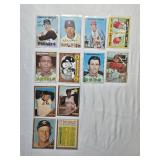 Lot of 11 Vintage Baseball Cards Featuring Players from the 1960s Including Joe Azcue and Dick Williams