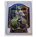 Adam Thielen 2020 Panini Select Die Cut Blue Refractor Prizm #14 - Minnesota Vikings Football Card