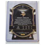 Adam Thielen 2020 Panini Select Die Cut Blue Refractor Prizm #14 - Minnesota Vikings Football Card