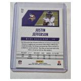Justin Jefferson 2021 Panini Phoenix Fire Burst #53 - Minnesota Vikings Football Card