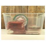 Lot of Christmas (chair covers, tablecloths, etc.)