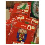 Lot of Christmas (chair covers, tablecloths, etc.)