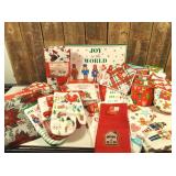 Huge Lot of Christmas (Table Mats, Kitchen towels, etc.)