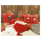 Huge Lot of Christmas (Table Mats, Kitchen towels, etc.)