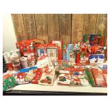 Lot of Christmas (gift bags, ribbon, etc.)
