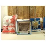 Lot of Christmas Star Tree Toppers