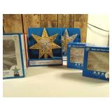 Lot of Christmas Star Tree Toppers