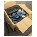 Large box of Mixed Flip Flops