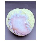 Delicate Lavender Amethyst druzy heart with custom metal stand