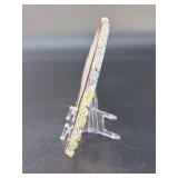 Banded Amethyst Agate (Polished) is a stunning crystal piece that combines the deep, rich purples of amethyst with the layered, earthy tones of agate.