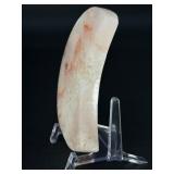 Pink Druzy Amethyst Moon is a stunning crescent-shaped crystal featuring a sparkling druzy surface in soft pink and delicate amethyst tones.