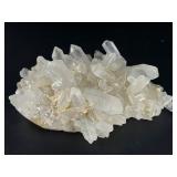 Quartz Point Terminated Cluster with Record Keepers is a remarkable crystal formation featuring multiple clear quartz points, some etched with natural lines “record keeper” markings.