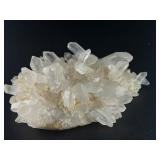 Quartz Point Terminated Cluster with Record Keepers is a remarkable crystal formation featuring multiple clear quartz points, some etched with natural lines “record keeper” markings.