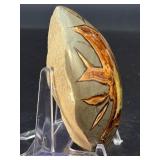Geode Septarian Nodule Slab is a striking natural slice that reveals the ancient beauty hidden within a septarian nodule.