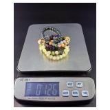 5 Stunning Natural Gemstone & Crystal Beaded  Bracelets.