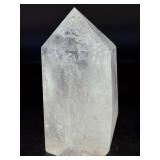 Rainbow Quartz Point Penetrator Crystal is a dazzling and dynamic formation where one quartz crystal naturally grows through another, creating a powerful penetrator shape.