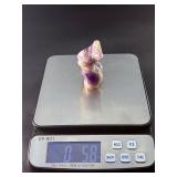 Divine Feminine Amethyst Chevron is a beautifully patterned crystal that combines the deep purple of amethyst with milky white quartz in distinctive V-shaped chevron banding.