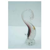 Vintage Murano Art Glass Swan Figurine. 1950s/1960s.. 8" tall