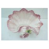 Vintage Large Capodimonte Porcelain Vase or Bowl. Mother-of-pearl or luster Finish